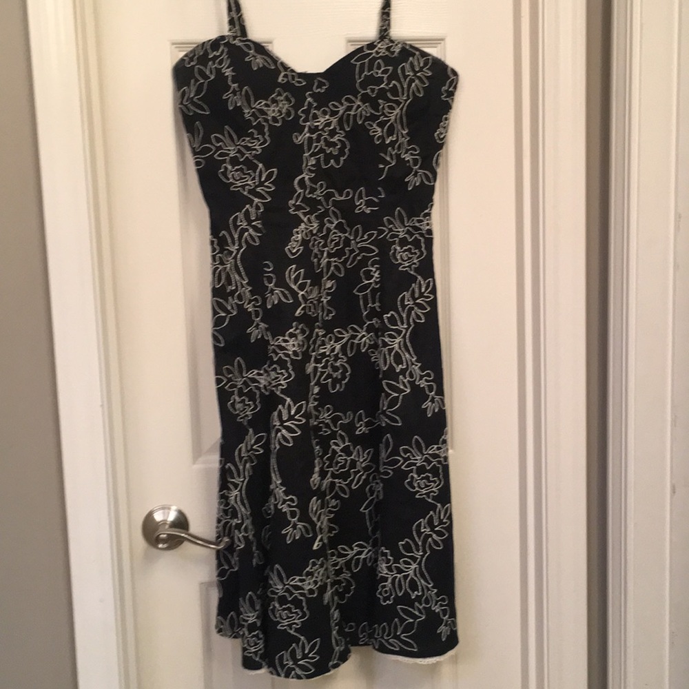White House Black Market Floral A-line dress